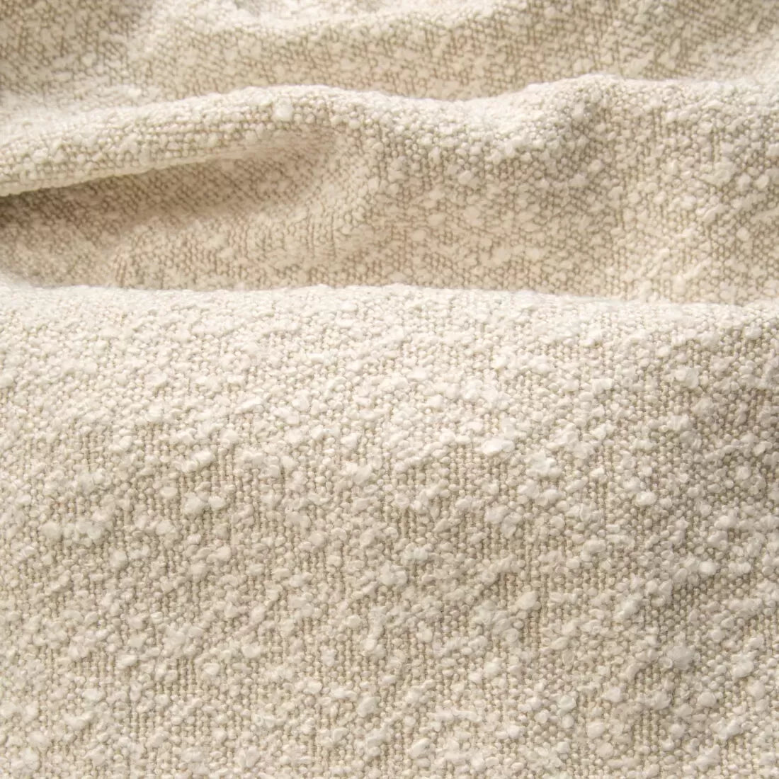 Lit rembourré en tissu, Cadre de lit pliant avec espace de rangement, Lugano, Beige