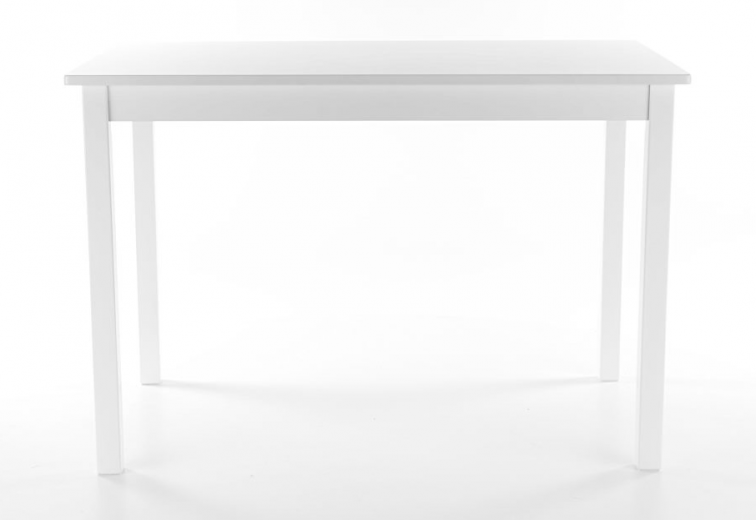 Table blanche en MDF et bois massif Fiord Blanc, L110xl70xH74 cm