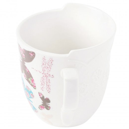 Set de 4 chiens 250 ml, Porcelaine, Papillon