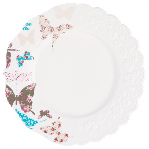 Service de table 12 pièces, Porcelaine, Papillon