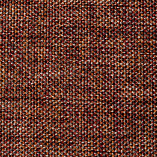 Canapé extensible avec rangement, rembourré en tissu 3 places Los Angeles Brique K1, l220xA84xH86 cm