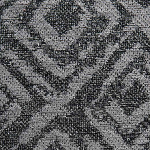 Fauteuil fixe rembourré en tissu et cuir écologique Miranda Gris K1, l78xA82xH101 cm