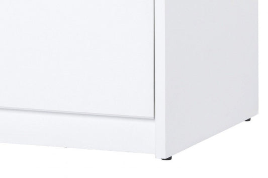Armoire palette 4 tiroirs Venice 07 Blanc / Chêne Sonoma, l80xA38xH104 cm