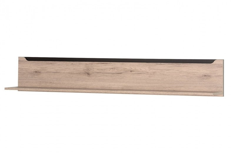 Etagère suspendue en bois Desjo 31 Large Chêne San Remo, l170xA24xH27 cm