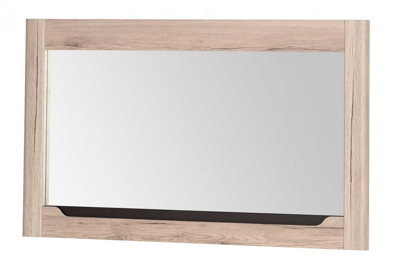 Miroir décoratif avec cadre en chêne Desjo 30 Chêne San Remo, l118xH70 cm