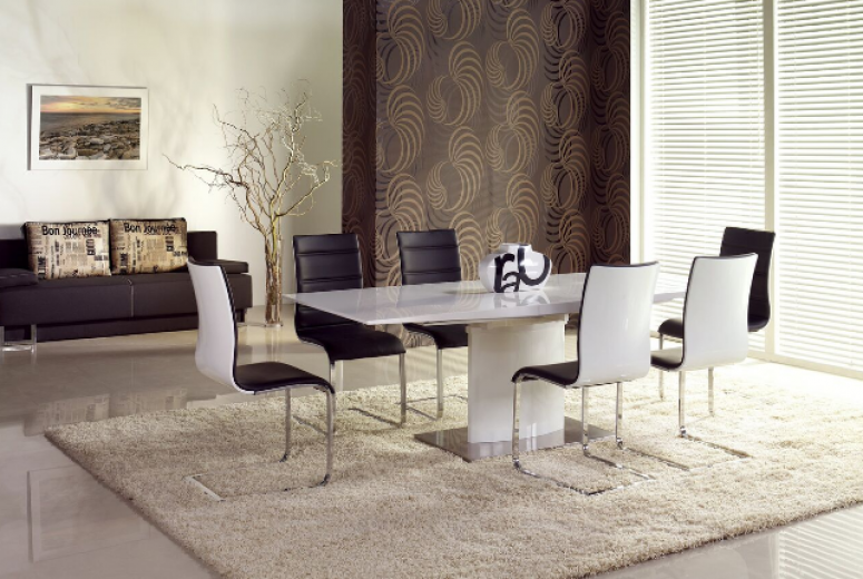 Table Marcello en MDF, L180-220xl90xh76 cm