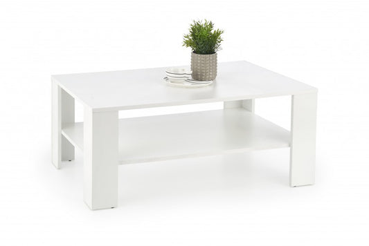 Table basse Kwadro blanche, L110xl65xH53 cm