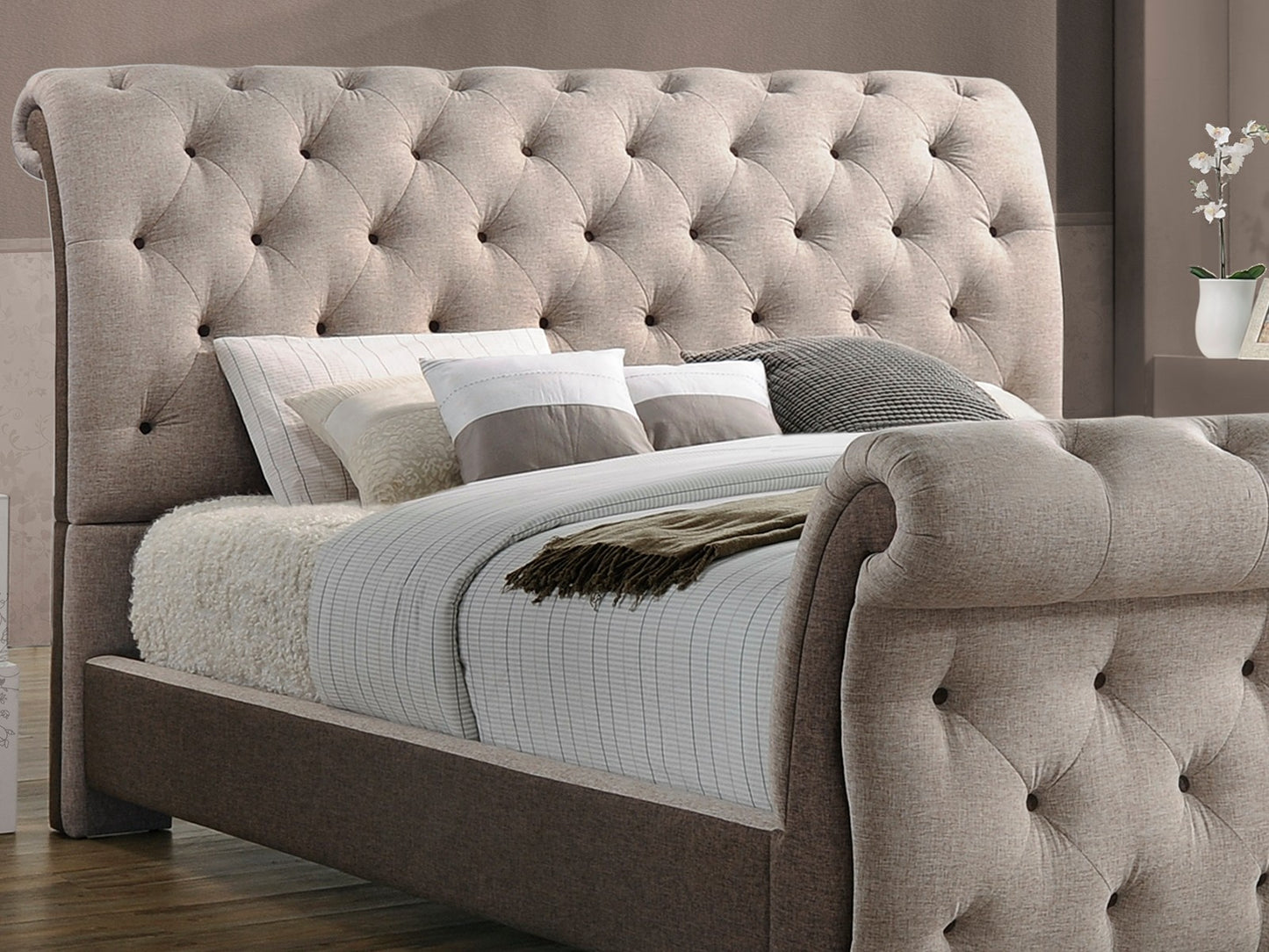 SomProduct Lit Bellini beige foncé