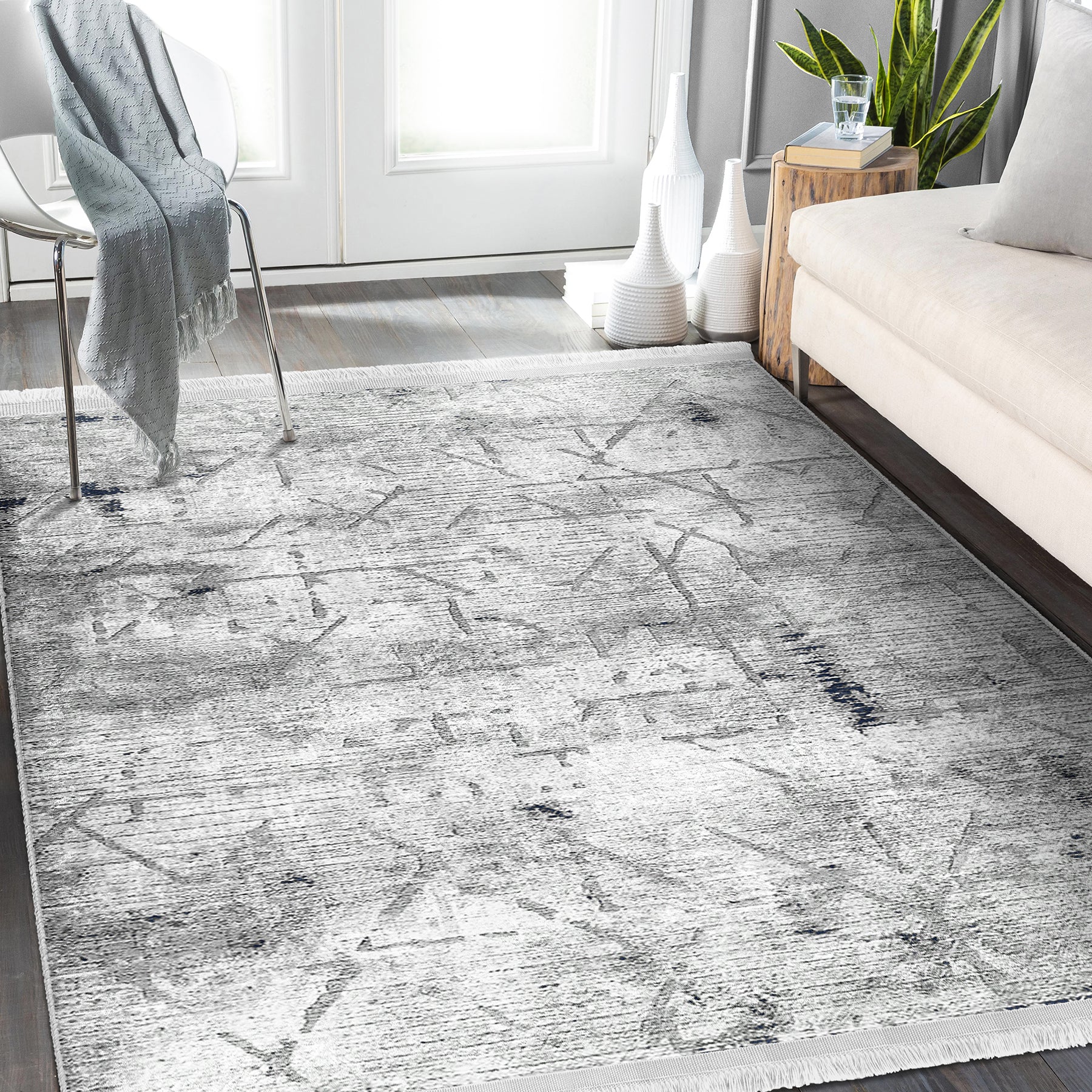 Covor din poliester, Halidik Deluxe-11107 Multicolor