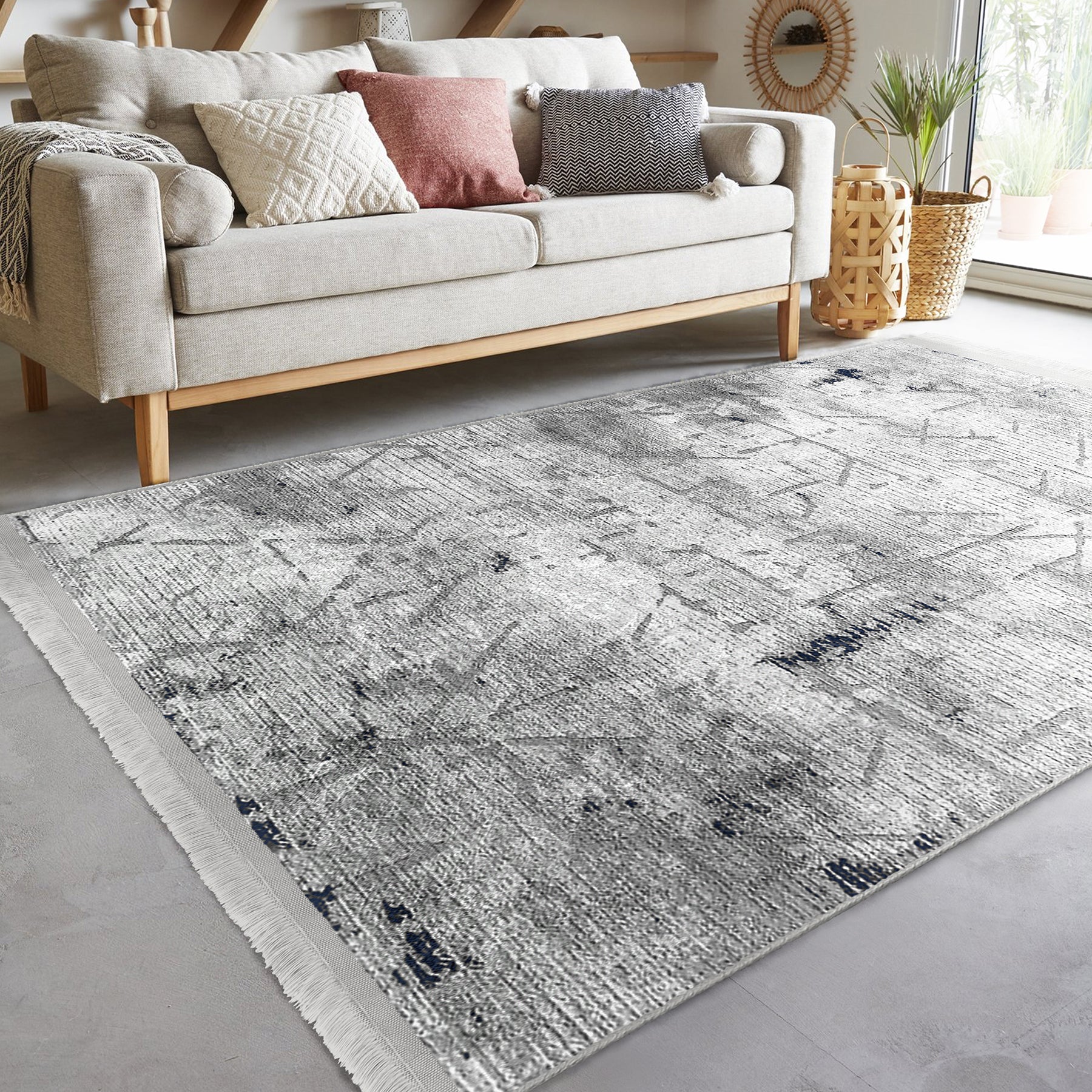 Covor din poliester, Halidik Deluxe-11107 Multicolor (3)