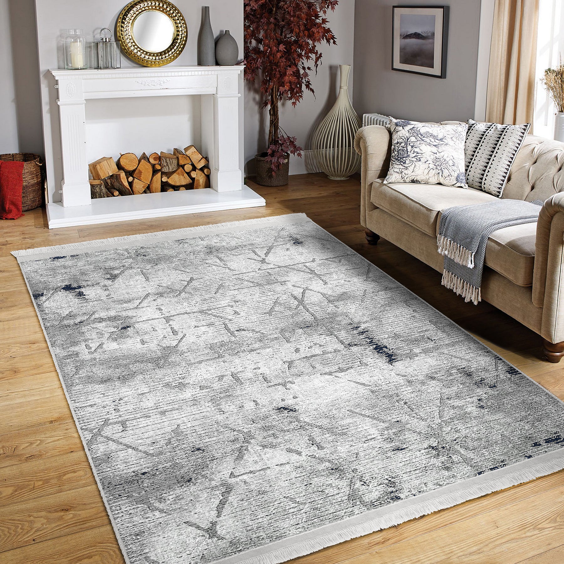 Covor din poliester, Halidik Deluxe-11107 Multicolor (4)