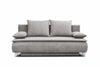 Canapé Extensible, 3 Places, Coffre de Rangement, Rembourré en Tissu, Oreillers Inclus, Gris Monalisa, L208xL108xH100 cm