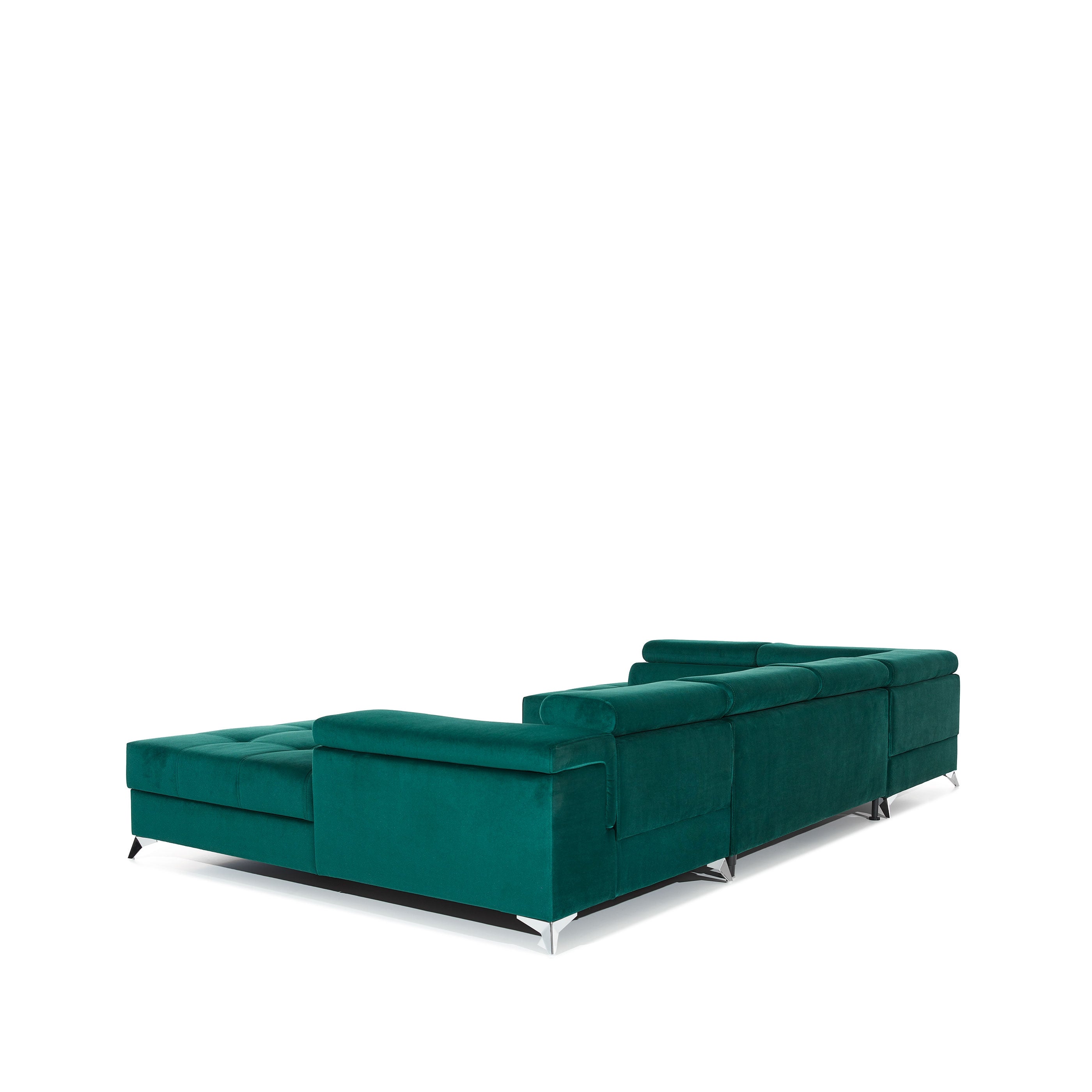 Coltar Extensibil Edward cu Lada de Depozitare, Sezlong pe Stanga, Tetiere Reglabile, Perne Incluse, l345xA202xH82-90 cm (11)