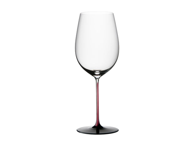 Lot de 4 verres à vin en cristal Série Noire Bordeaux Grand Cru, Bourgogne / Noir, 860 ml, Riedel