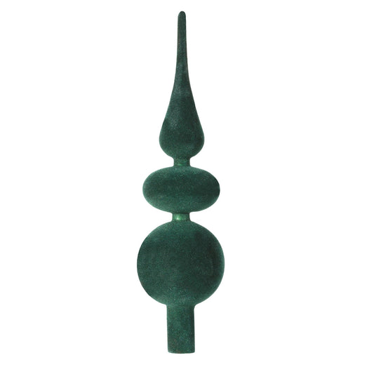 Cime de sapin de Noël en plastique, Spic Velvet, Vert, H31 cm