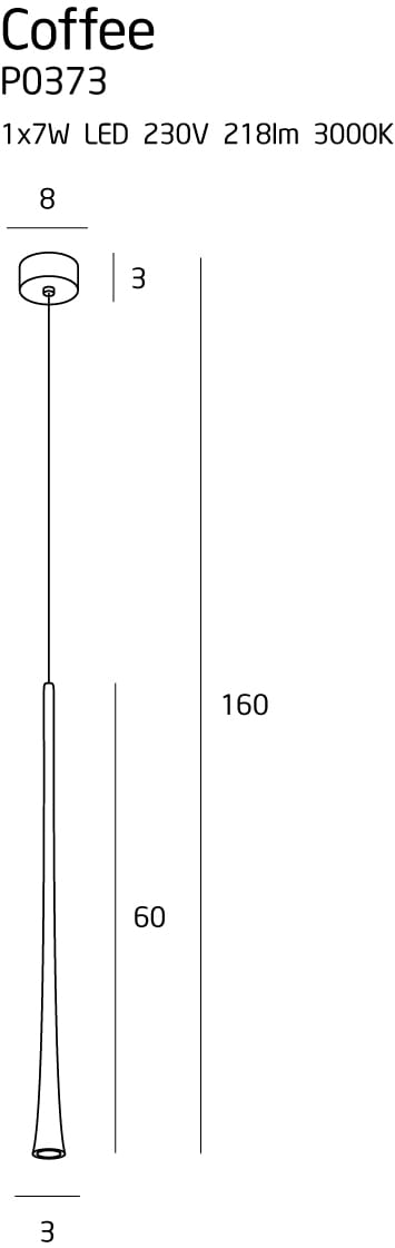 Lustra Coffee P0373 Negru (4)
