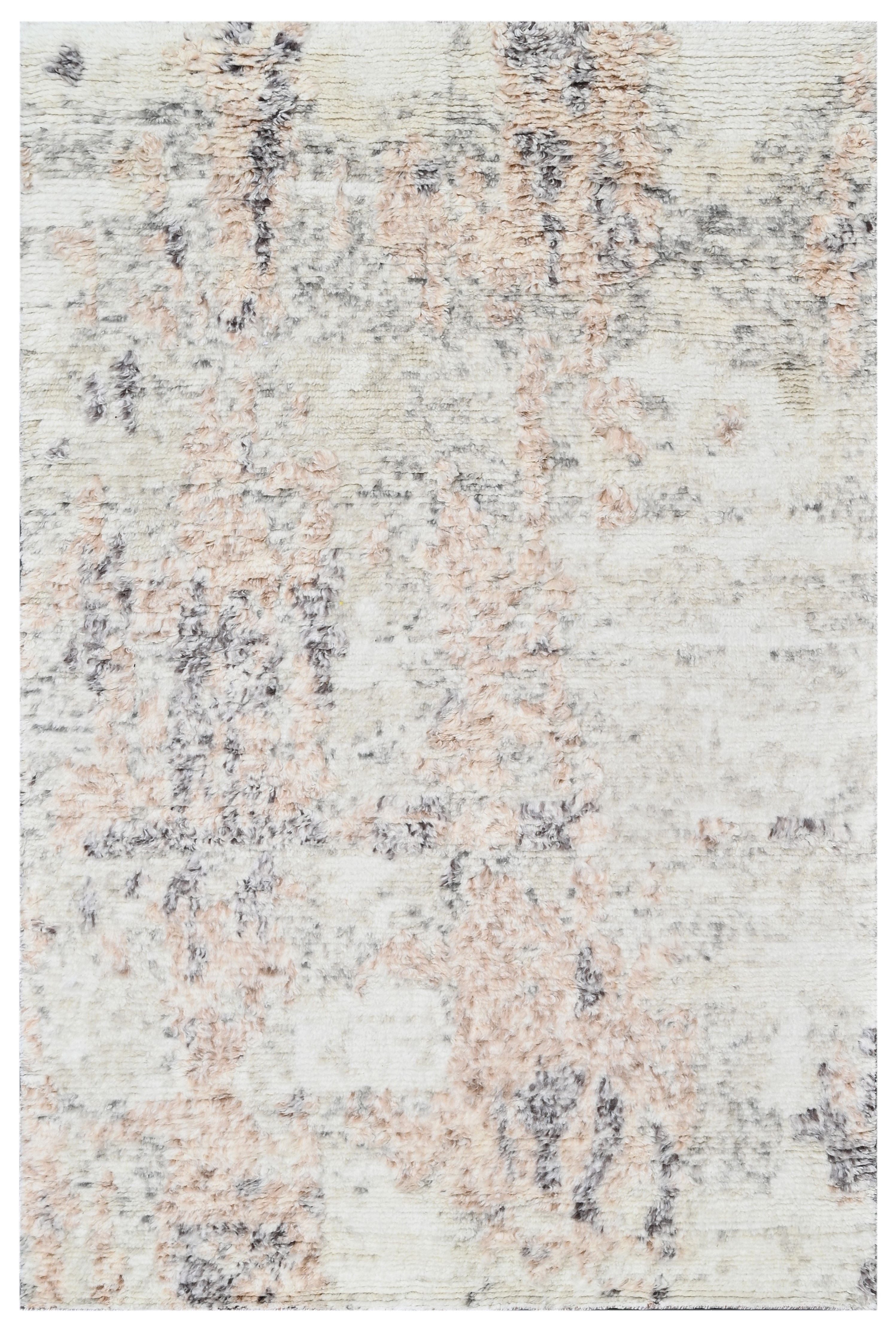 Covor innodat manual din lana si bumbac, tesatura persana, Zen ZN-67 Multicolor (2)