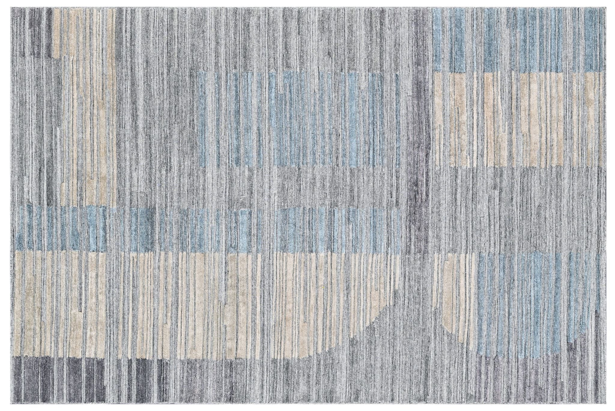 Covor tesut manual din lana, vascoza si bumbac, imprimare manuala, Zara ZR-387 Multicolor (2)