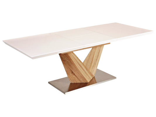 Table extensible en bois massif Alaras