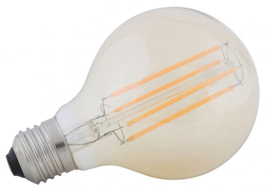 Ampoule LED Ambre G80, 4W, Ø7,5xH11 cm
