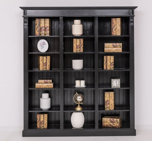 Bibliothèque Triple Fir avec 5 étagères, Pasy PS376 peint, L180XA39XH197 cm