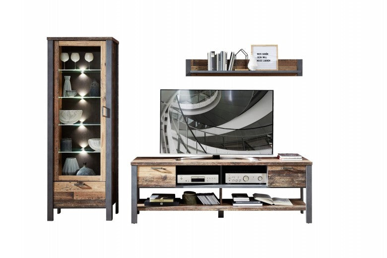 Ensemble de meubles de salon Palette, 3 pièces Chelsea II Naturel / Graphite