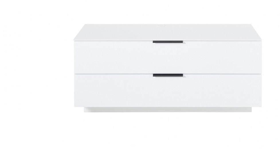 Ensemble de meubles de salon en aggloméré et MDF, 6 pièces Madeline II Blanc