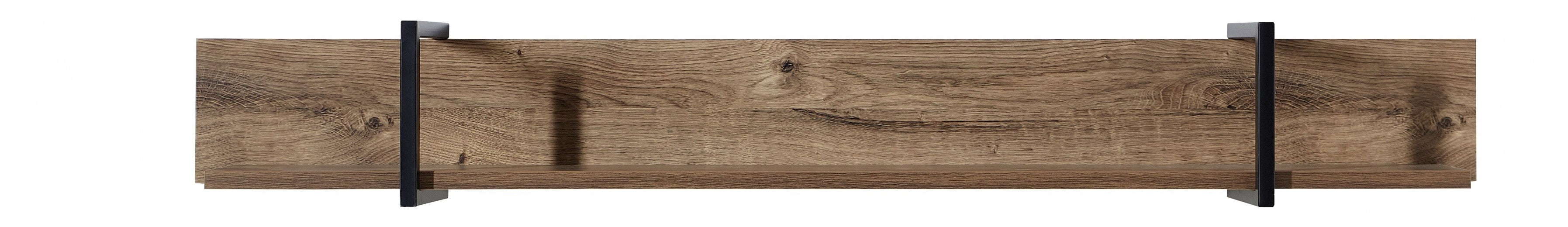 Ensemble de meubles de salon en aggloméré et MDF, 4 pièces Madeline Havel Chêne Cognac / Graphite