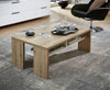 Table basse en aggloméré et MDF Madeline Chêne / Blanc, L110xl65xH40 cm