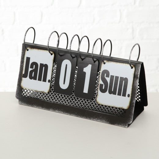 Calendrier de bureau en métal multicolore Aristo, Modèles assortis, l31xA10xH18 cm