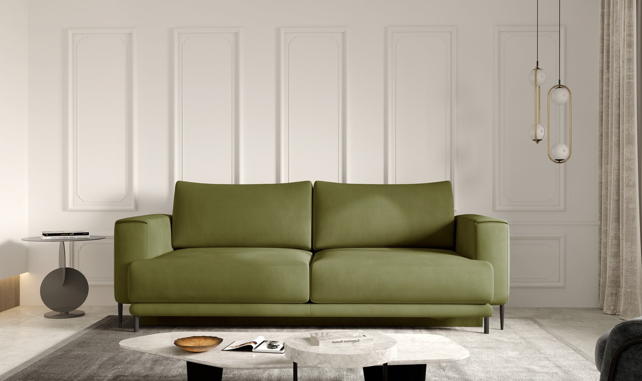 Canapea Extensibila, 3 Locuri, Lada de Depozitare, tapitata cu stofa, Dalis Nube, l260xA95xH90 cm (3)