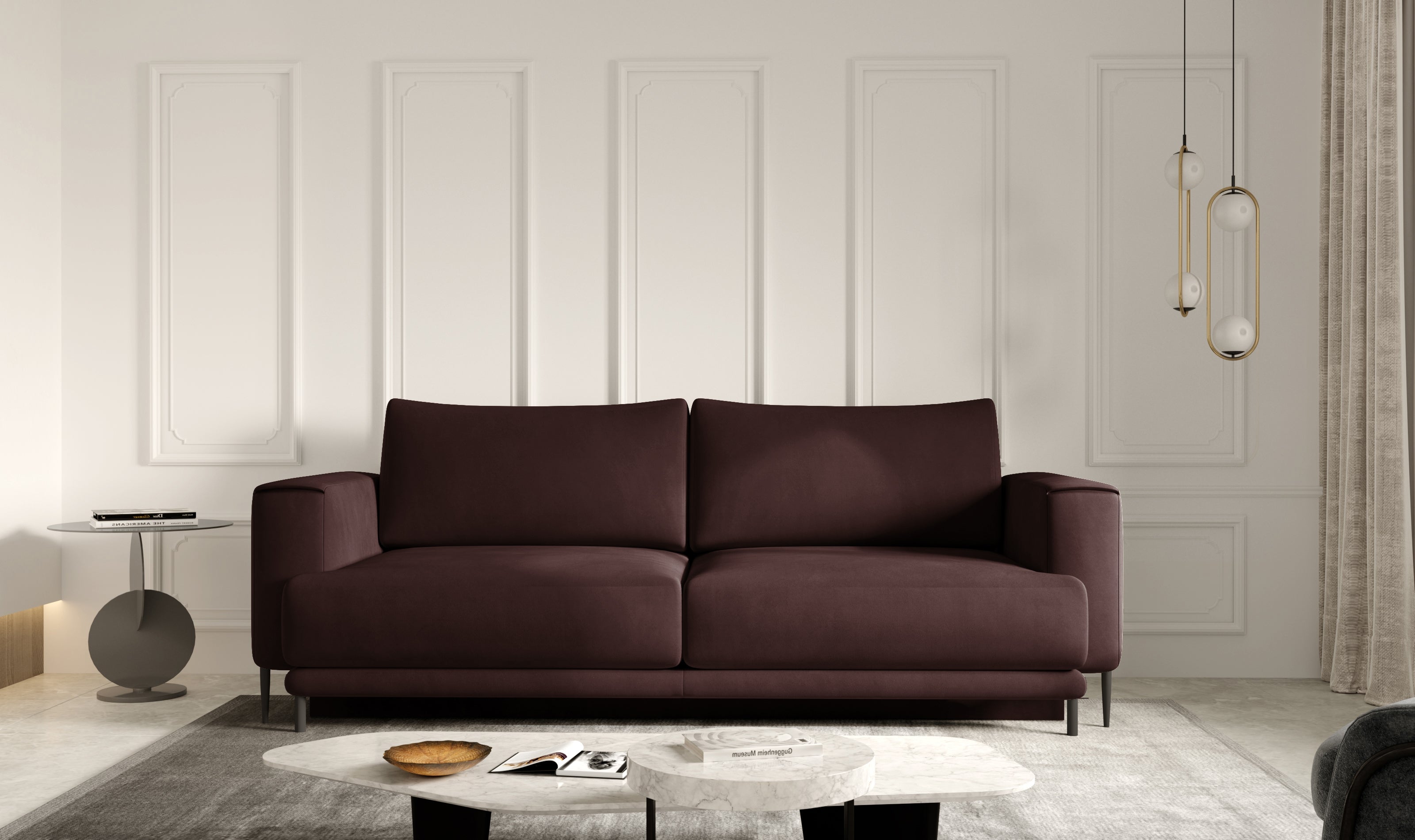 Canapea Extensibila, 3 Locuri, Lada de Depozitare, tapitata cu stofa, Dalis Velvet, l260xA95xH90 cm (6)