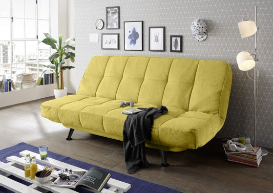 Canapé extensible avec coffre de rangement, tapissé de tissu, 3 places Ikaris 2 Mustariu, l208xA98xH102 cm