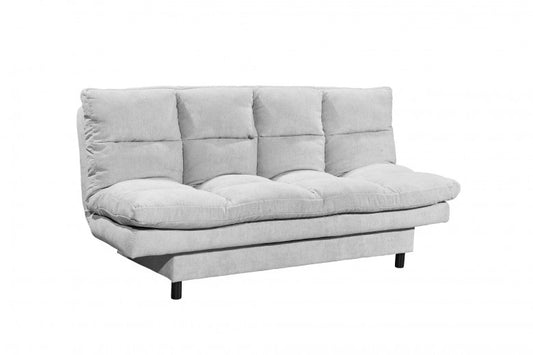 Canapé extensible tapissé de tissu, 3 places Gris Lotta, l190xA95xH85 cm