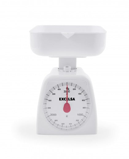 Balance de cuisine mécanique, 3 kg, Color Big Blanc