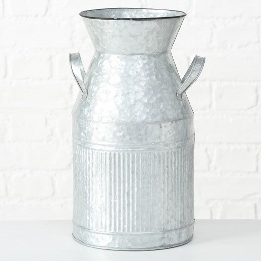 Carafe décorative en métal Milk Cottage Gris, Ø22xH40 cm