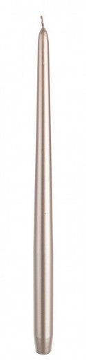 Bougie conique Basic Tall Pearl, Ø2,5xH40 cm