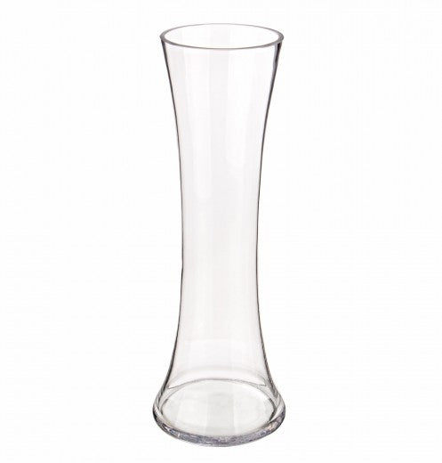 Vase décoratif en verre transparent en forme de Venise, Ø13,5xH40 cm