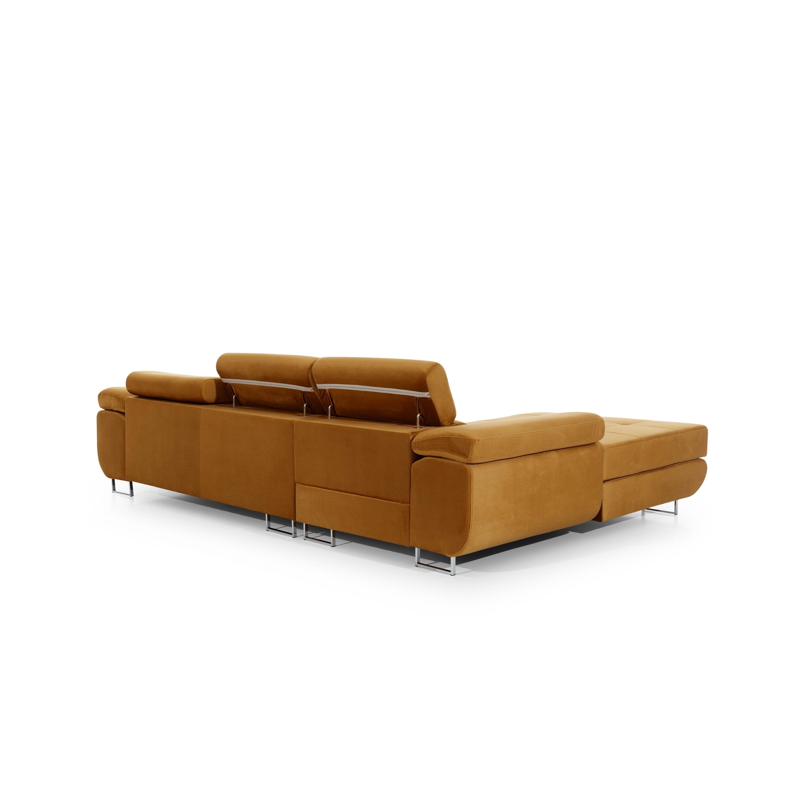 Coltar Extensibil Armandinio cu Lada de Depozitare, Sezlong pe Stanga, Tetiere Reglabile, Perne Incluse, l280xA205xH70-90 cm (12)