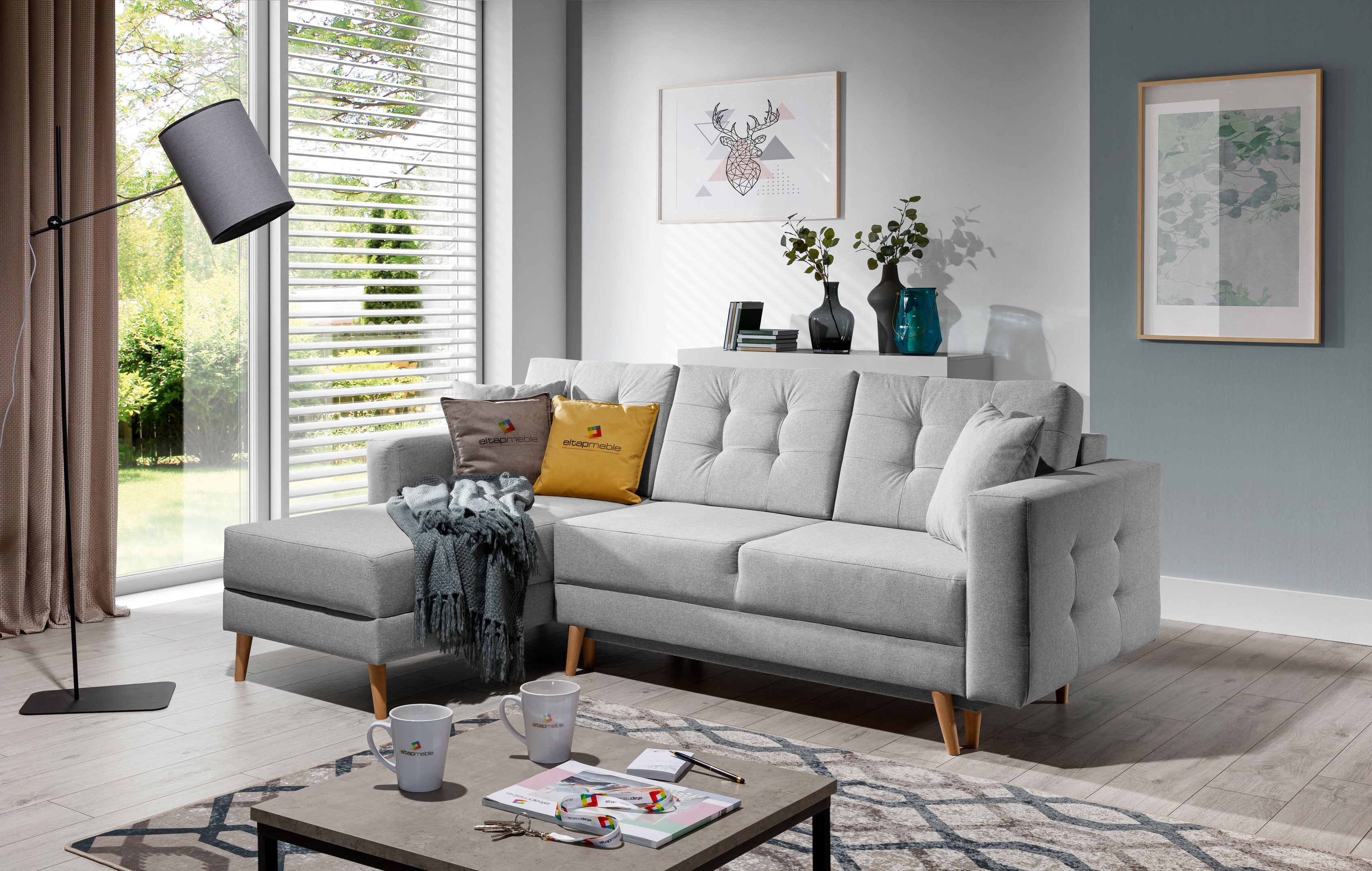 Coltar Extensibil Asgare L cu Lada de Depozitare, Sezlong Universal (pe Stanga sau pe Dreapta), Perne Incluse, l250xA162xH87 cm (1)