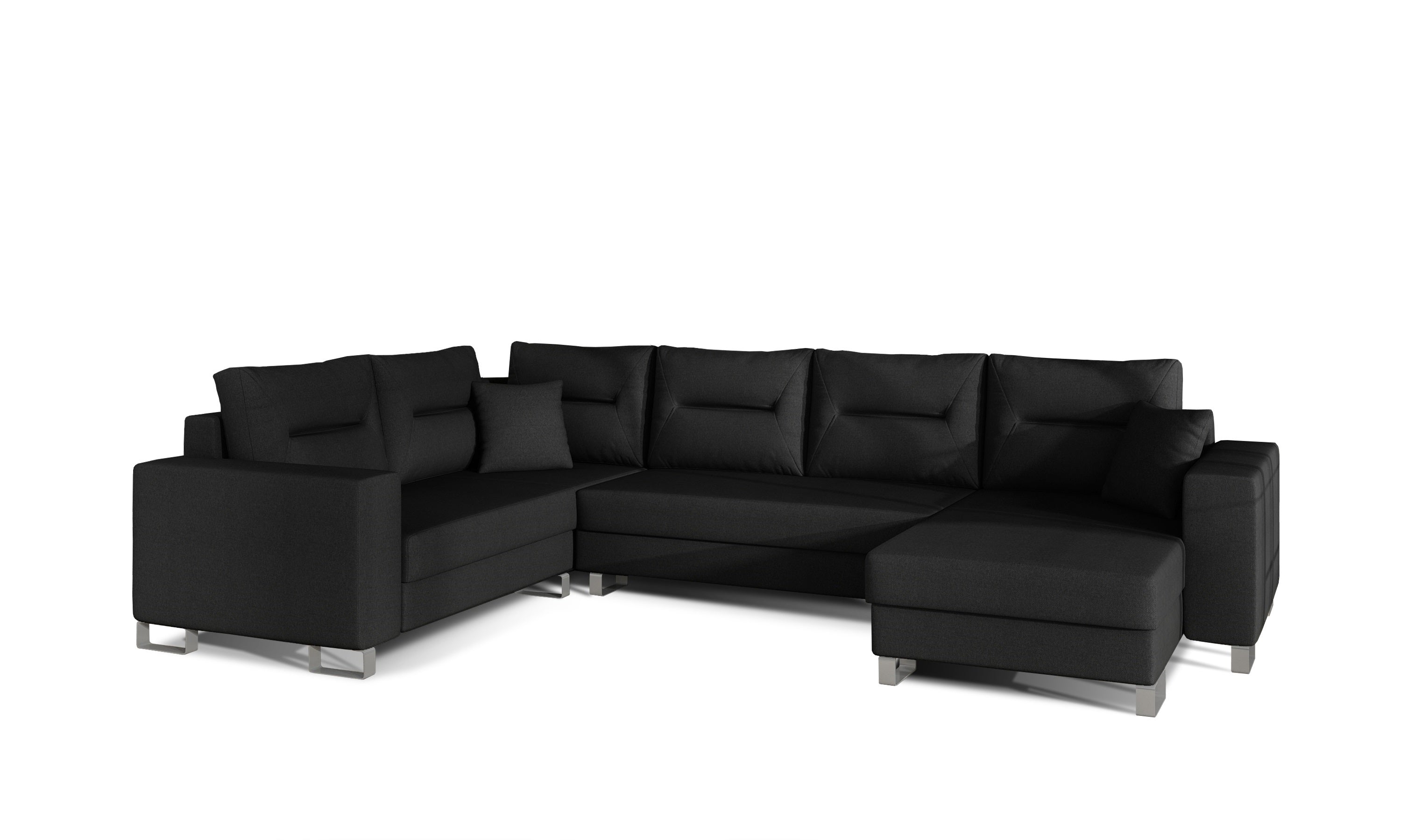 Coltar Extensibil Dora cu Lada de Depozitare, Sezlong pe Dreapta, Perne Incluse, l312xA210xH95 cm (1)