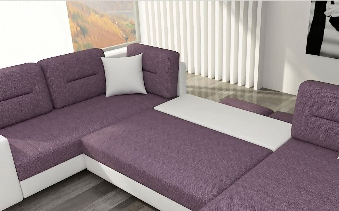 Coltar Extensibil Dora cu Lada de Depozitare, Sezlong pe Dreapta, Perne Incluse, l312xA210xH95 cm (4)