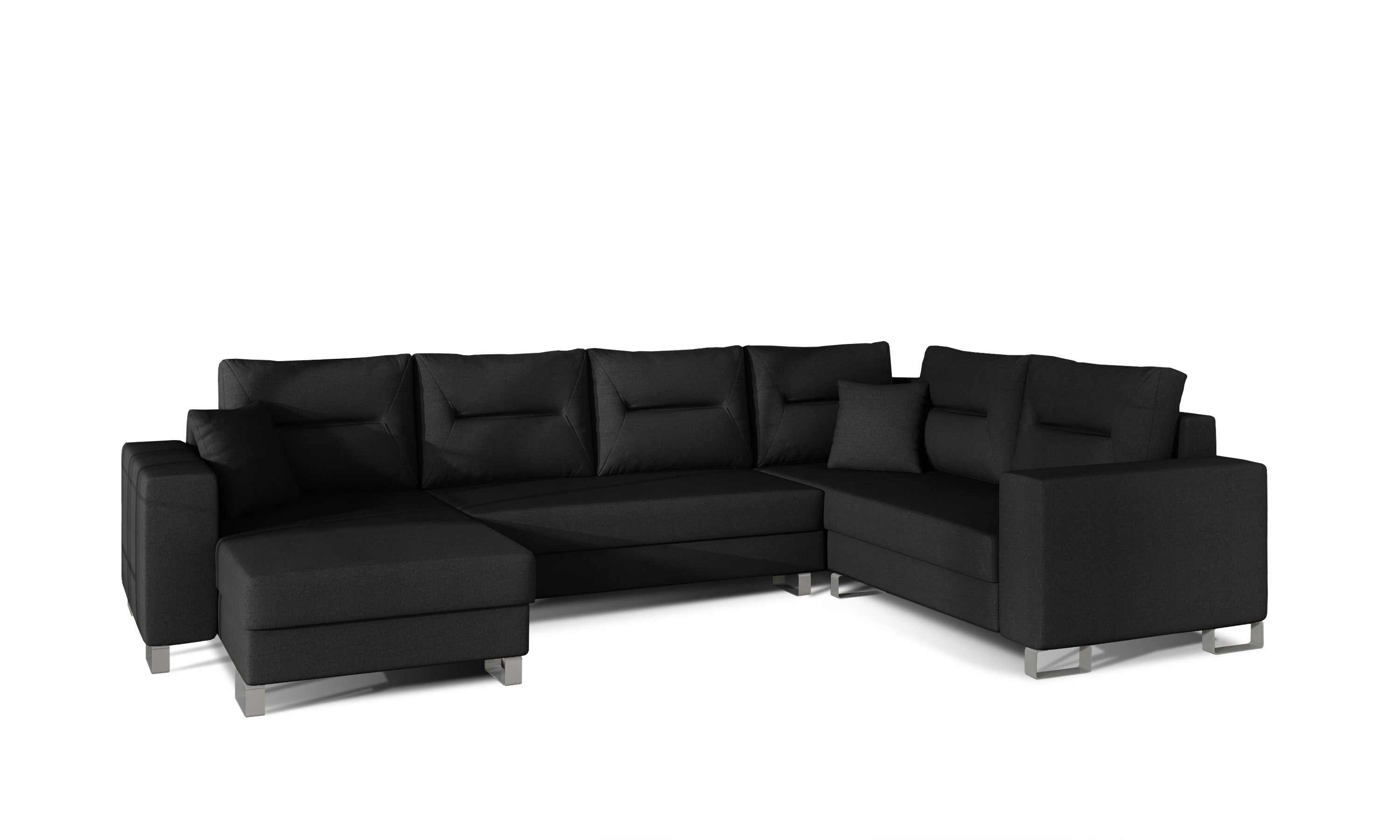 Coltar Extensibil Dora cu Lada de Depozitare, Sezlong pe Stanga, Perne Incluse, l312xA210xH95 cm (1)