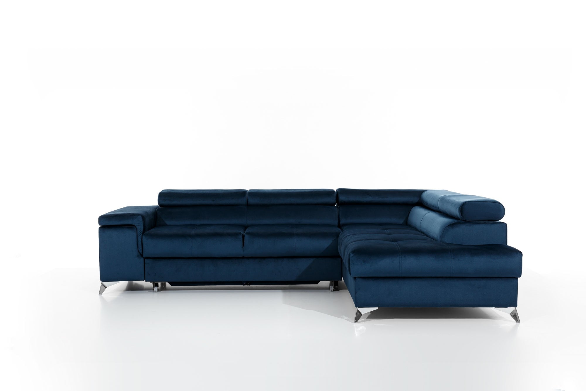 Coltar Extensibil Erika cu Lada de Depozitare, Sezlong pe Dreapta, Tetiere Reglabile, Perna Inclusa, l275xA202xH70-90 cm (2)