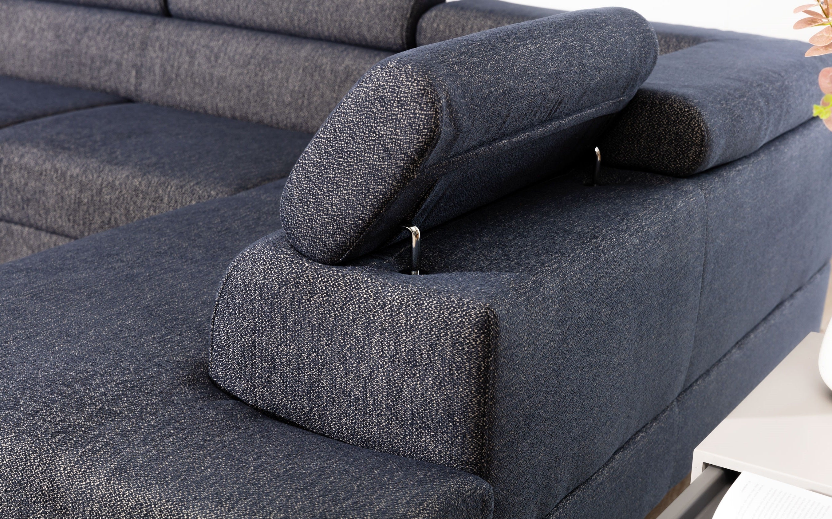 Coltar Extensibil Escape cu Lada de Depozitare, Sezlong pe Dreapta, Tetiere Reglabile, l330xA190xH82-98 cm (1)