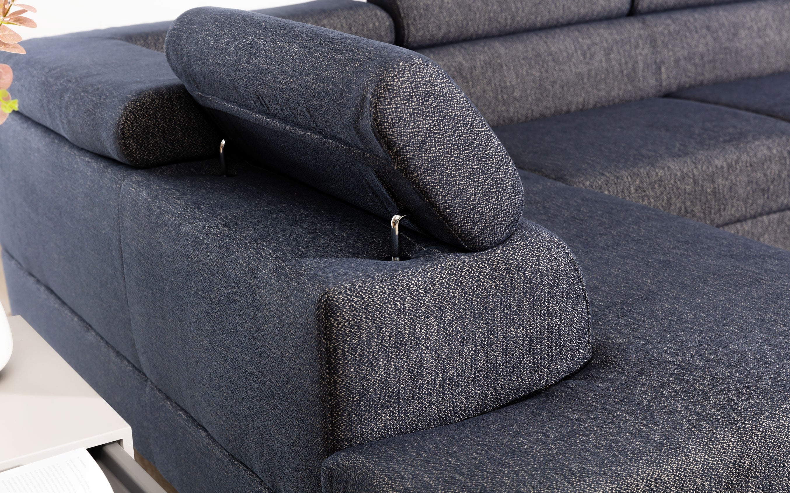 Coltar Extensibil Escape cu Lada de Depozitare, Sezlong pe Stanga, Tetiere Reglabile, l330xA190xH82-98 cm (1)