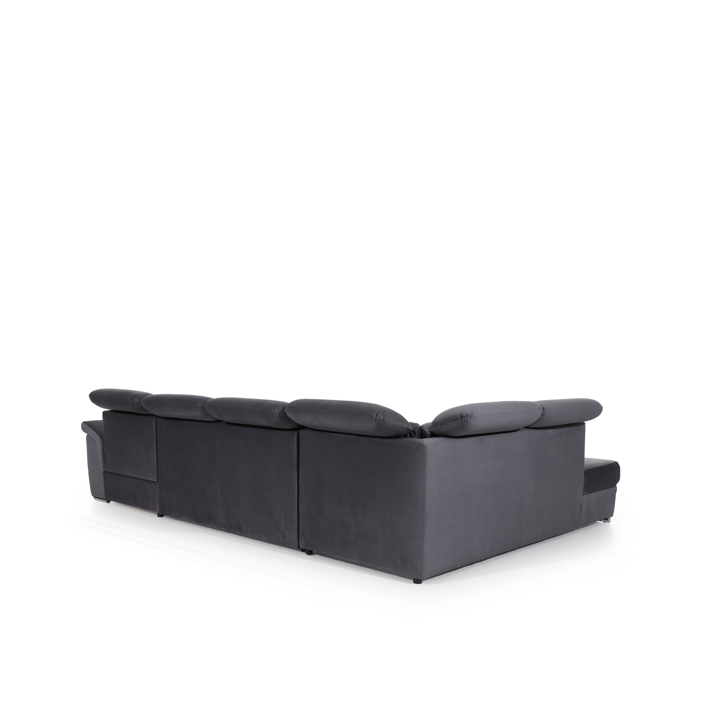 Coltar Extensibil Evon cu Lada de Depozitare, Sezlong pe Dreapta, Tetiere Reglabile, l330xA216xH82-102 cm (13)