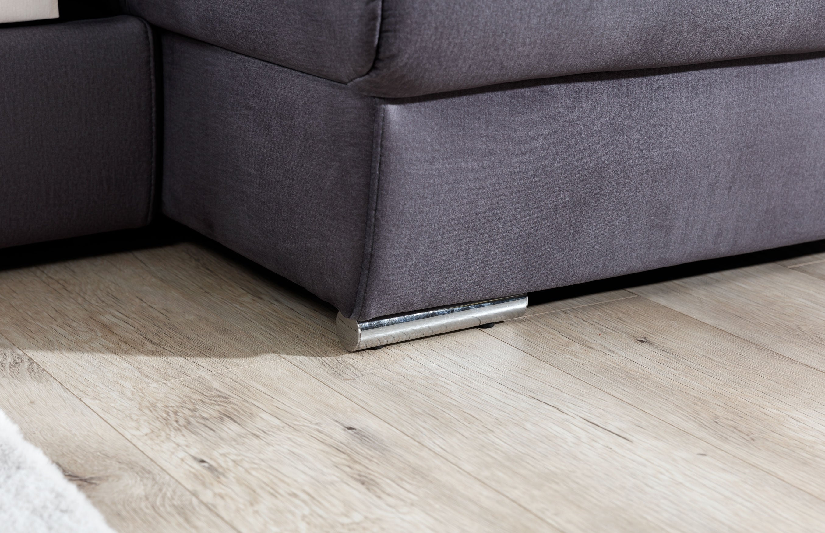 Coltar Extensibil Evon cu Lada de Depozitare, Sezlong pe Stanga, Tetiere Reglabile, l330xA216xH82-102 cm (6)