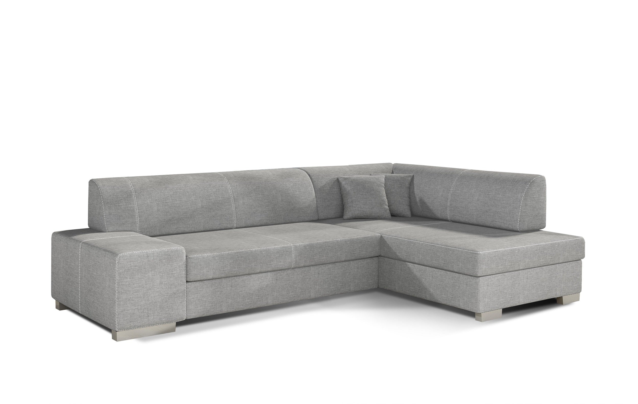 Coltar Extensibil Fabioleta cu Lada de Depozitare, Sezlong pe Dreapta, Perne Incluse, l268xA167xH73 cm (6)