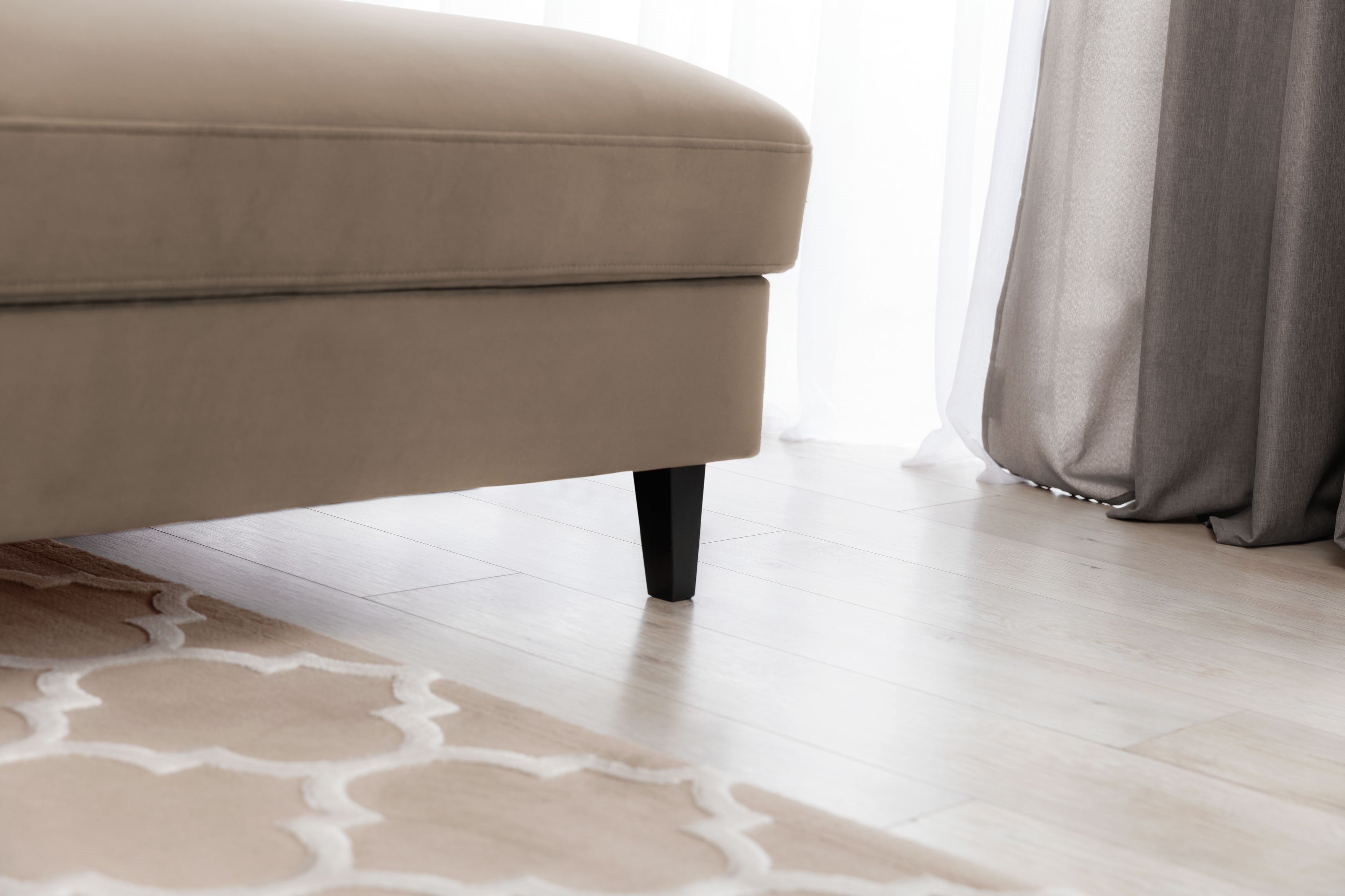 Coltar Extensibil Fobleros Plus Maro Deschis cu Lada de Depozitare, Sezlong pe Dreapta, Tetiere Reglabile, l267xA196xH83-100 cm (6)